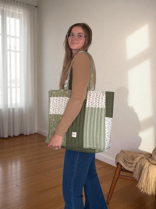 Extra Large Patch Work Tote Bag