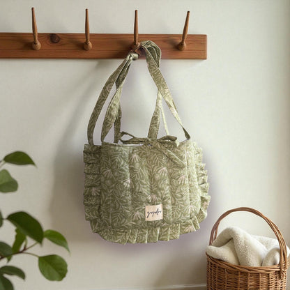 Essentials Ruffle Purse Green