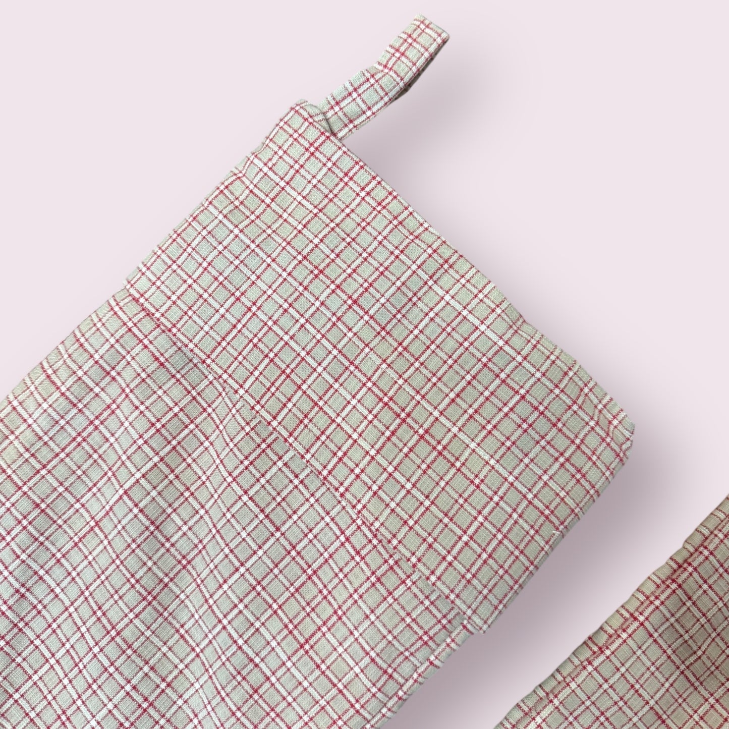 Christmas Stocking - Plaid Red