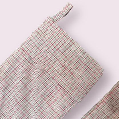 Christmas Stocking - Plaid Red