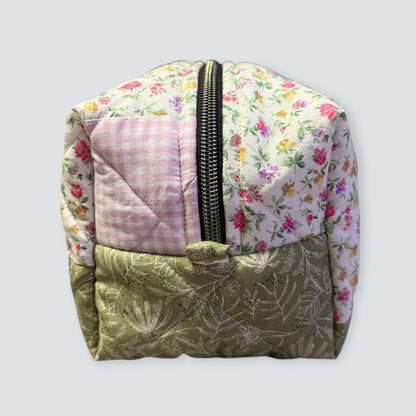 Patchwork Boxy Makeup Pouch