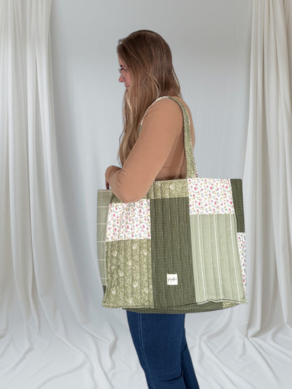 Extra Large Patch Work Tote Bag