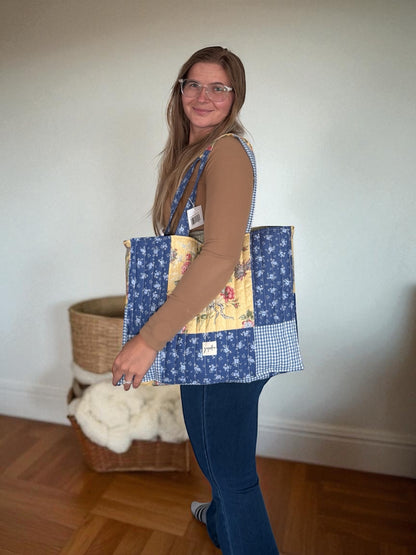 Large Floral Tote Bag