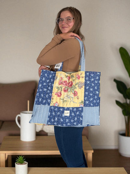 Large Floral Tote Bag