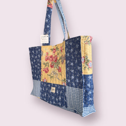 Large Floral Tote Bag